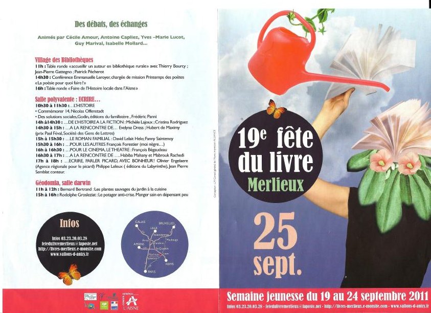 Programme Fête du Livre de Merlieux - 2011