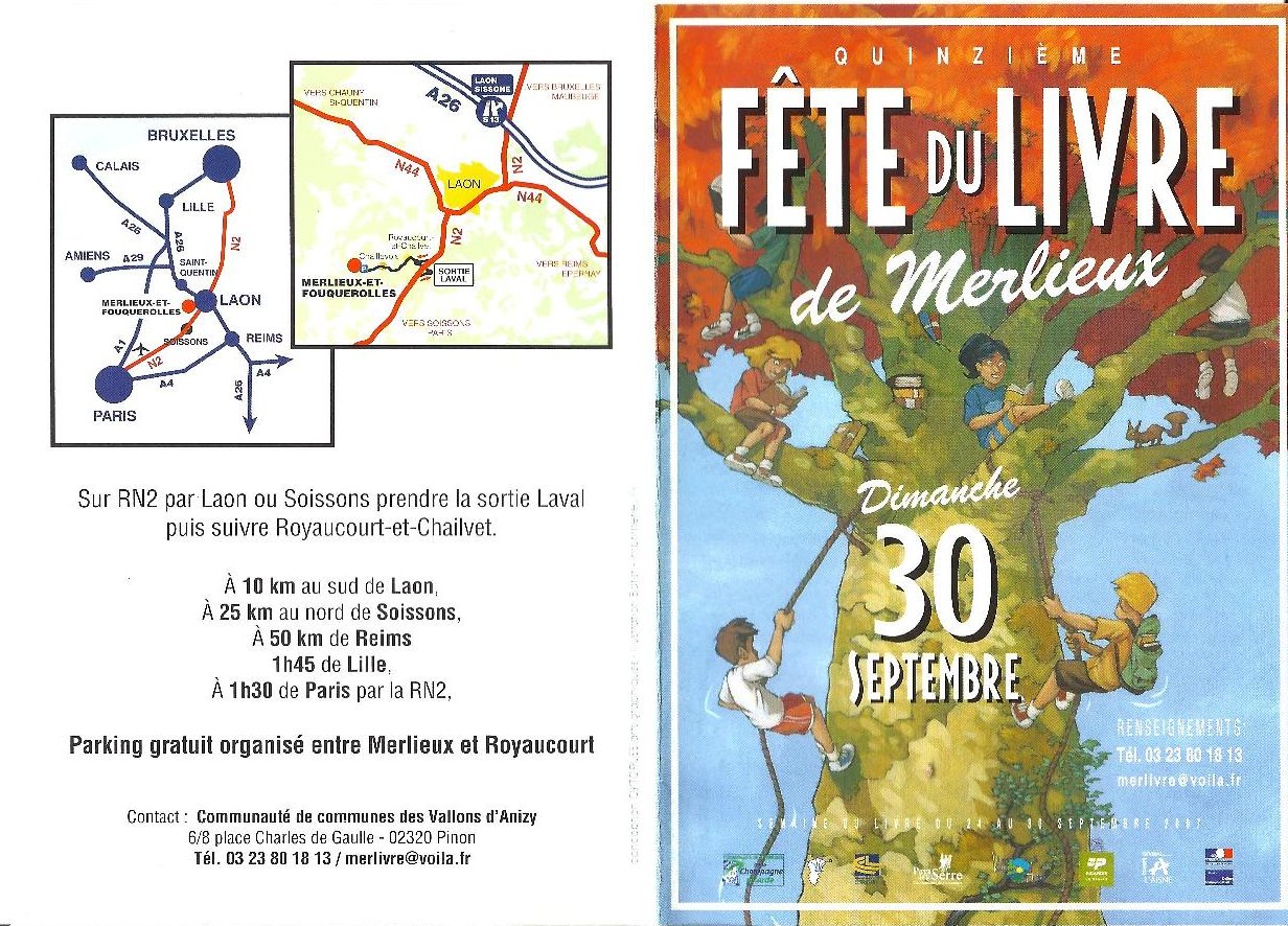 Programme Fête du Livre de Merlieux - 2007