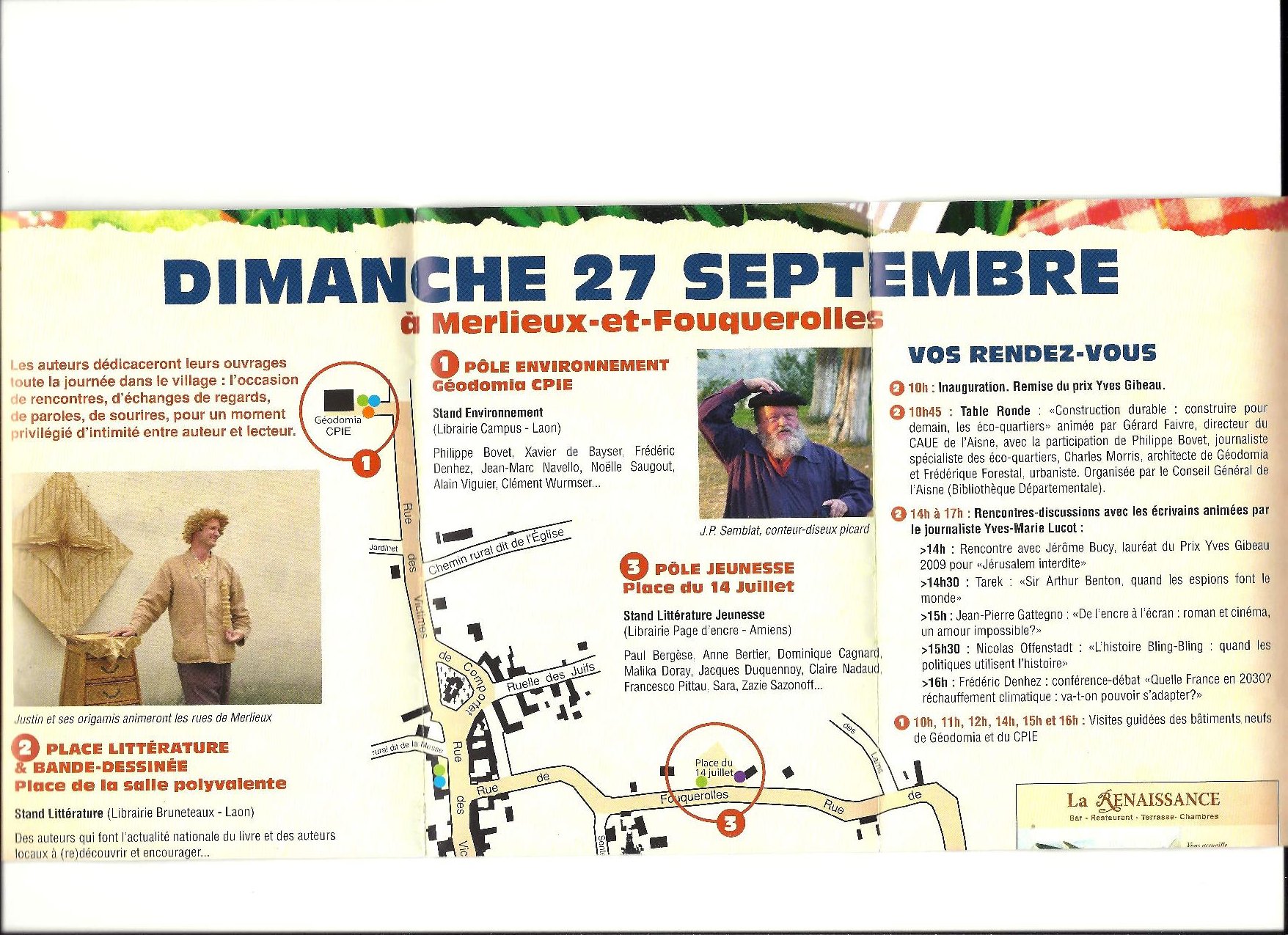 Programme Fête du Livre de Merlieux - 2009